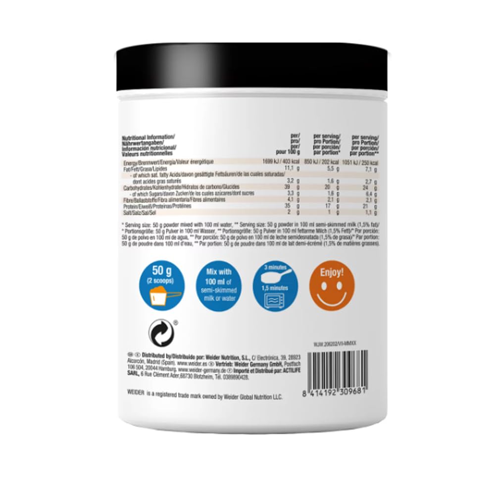 Base de avena y proteínas de 600 g, paquete de 2 unidades BIS069.