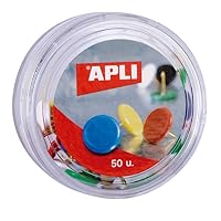 Scatola Di Puntine Colorate APLI - Puntine Da Ufficio Con Testa In Plastica, Ø10mm - Foto 9