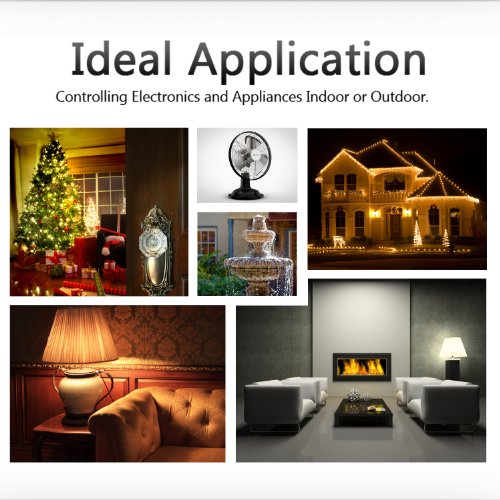 image for SkylinkHome PA-318 Plug-In Indoor & Outdoor Electrical Plug Outlet Rem