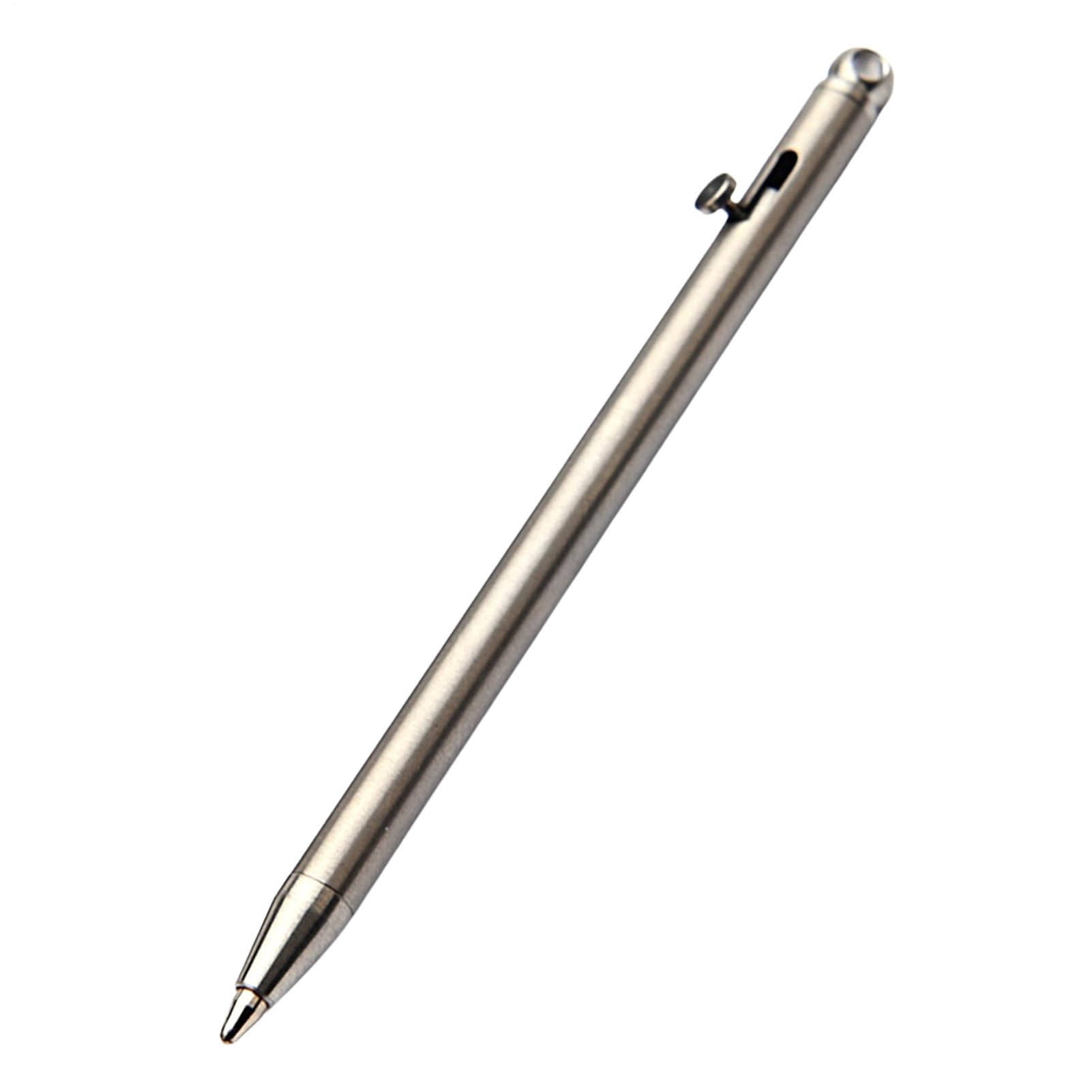 Mini bolígrafo de titanio profesional, instrumento de escritura compacto Bolt Action 8