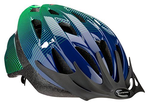 Schwinn Thrasher Bike Helmet, Lightweight Microshell Design, Youth, Green