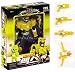 Miniforce Max Korean Robot Action Figure Yellow 5.5" Mountable 4 Weapons 14 Joints Move (Single Product)