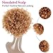 LEOSA High Puff Afro Ponytail Drawstring Short Afro Kinky Curly Pony Tail Clip in on Synthetic Curly Hair Bun Made of Kanekalon Fiber Puff Ponytail Wrap Updo Hair Extensions with Clips (4/630)