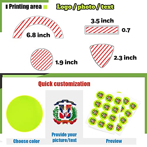 High Visibility Reflective Safety Hard Hat Sticker Customize Logo Hi-Vis Sticker For Helmet (Rectangle Yellow) #TOP1