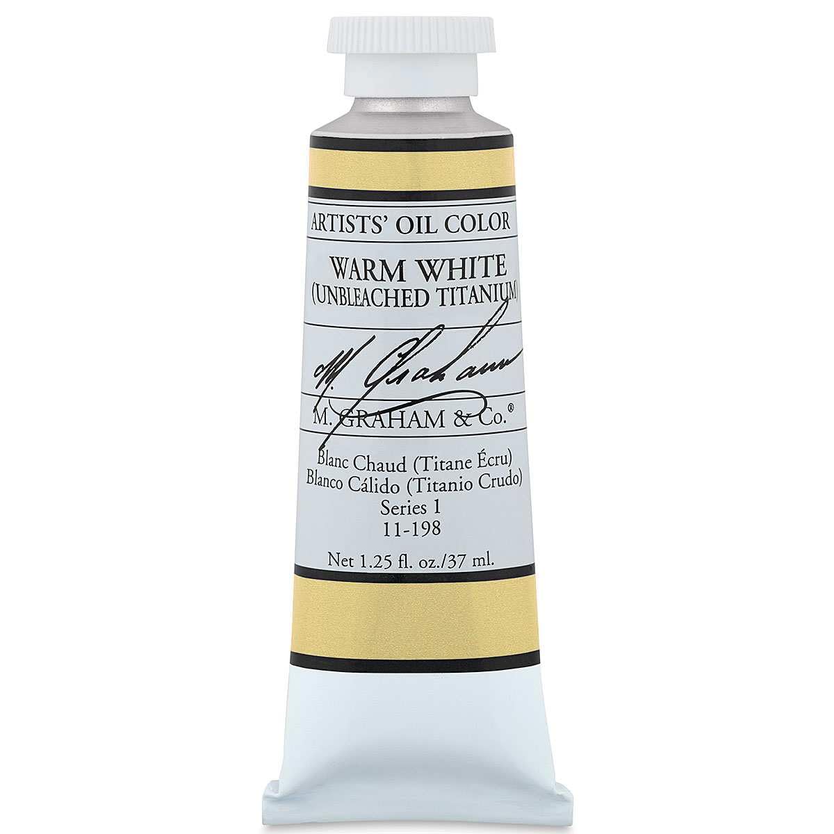 M. Graham : Artists' Oil Paint : 37ml : Warm White (Unbleached Titanium)