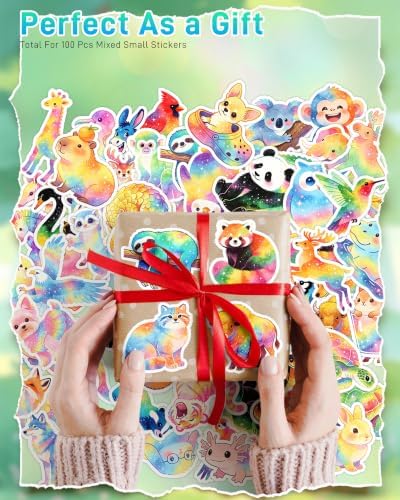 Coostiksy 102 Pcs Cute Cartoon Animal Stickers Pack for Kids Girls Adults — view 5