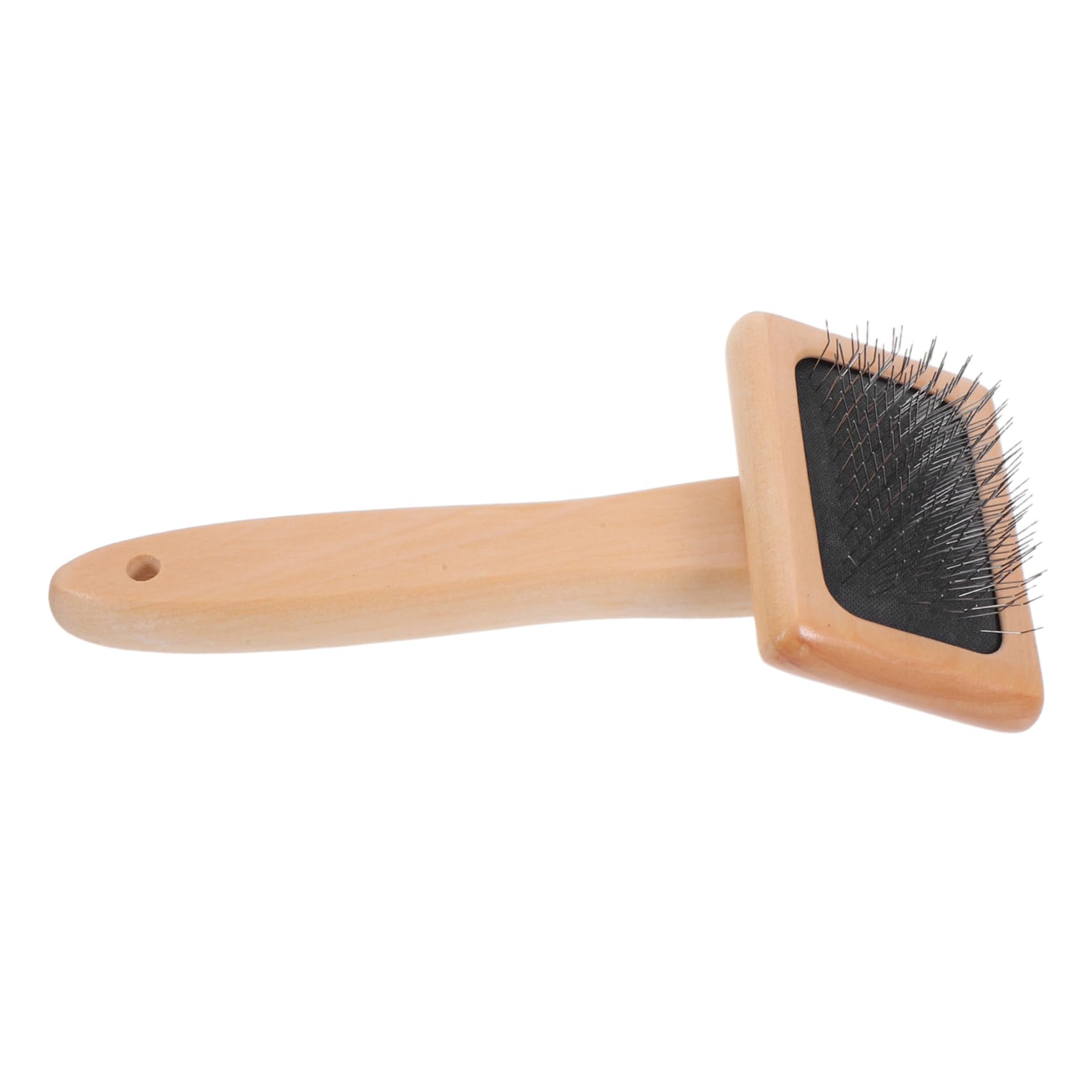 KALLORY Ergonomic Wooden Hand Carders Wool Needle Felting Tools Slicker Brush Spinning Craft Brushes