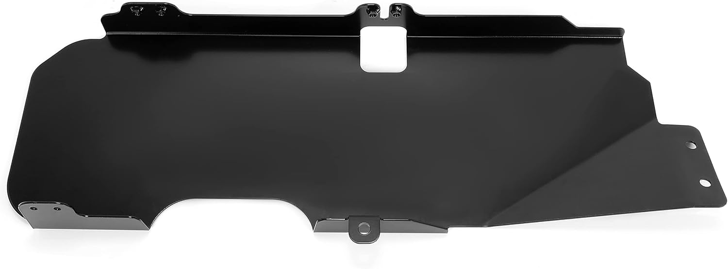 Kojem Fuel Tank Skid Plate Compatible with 2007-2018 Jeep Wrangler JK 2 Door Heavy Duty Skid Plate Powder Coated Steel Black