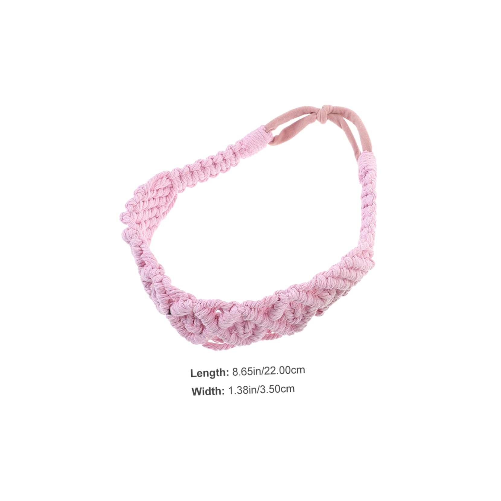 TOVINANNA Handmade Crochet Headbands 2 Pack Women's Elastic Headband for Workout Yoga