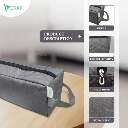 Image of EDRAK Hair Dryer airwrap Hair Straightener Bag Pouch Cover case.Cosmetic Hair Brush Toiletry Pouch for Travel(Grey)