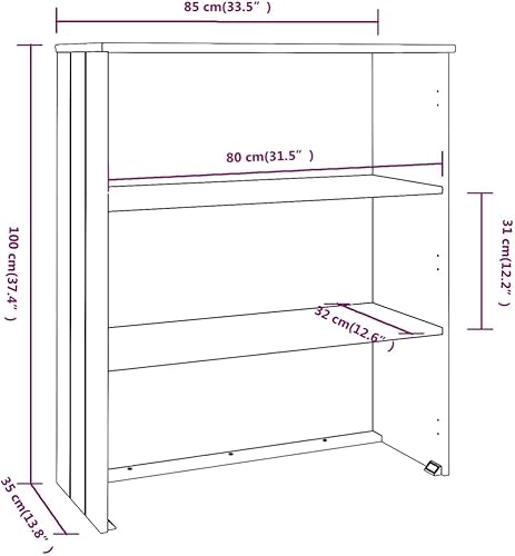 Miniatura 2 de KTHLBRH Parte superior para Highboard gris oscuro, armario de almacenamiento, gabinete de oficina independiente para sala de estar, dormitorio,