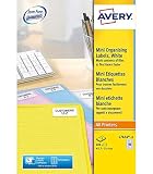 AVERY - Lotto di 5 confezioni da 600 etichette, 45,7 x 25,4 mm