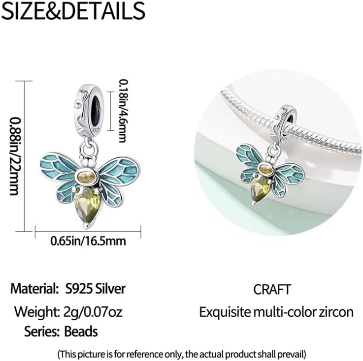 CYCUFF 925 Sterling Silver Charms Suitable for Bracelets Charms Beads, Charm Necklaces Jewellery Gift for Women Family Friends - Image 3