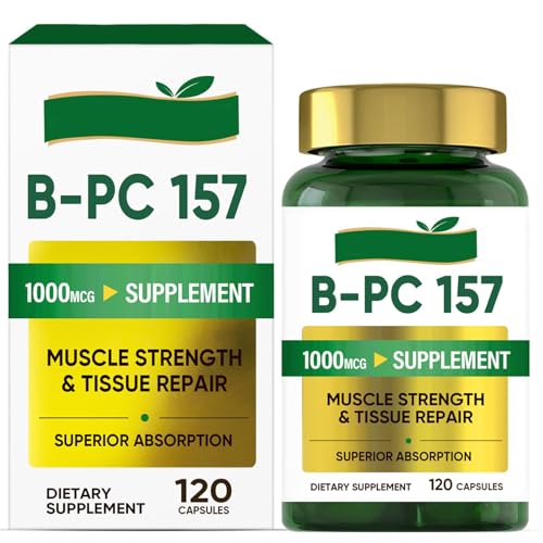 BPC-157 Peptides 120 Capsules, 1000mg B-PC 157 Blend Dietary Supplement to Support Muscles & Tissue Recovery, Non-GMO, Gluten Free