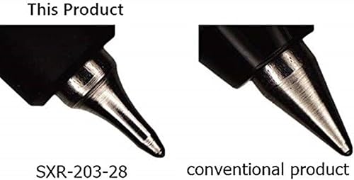 Miniatura 5 de amazdone uni Jetstream EDGE - Recambios de bolígrafo a base de aceite de 0.011 in (SXR-203-28 azul) paquete de 10 notas adhesivas