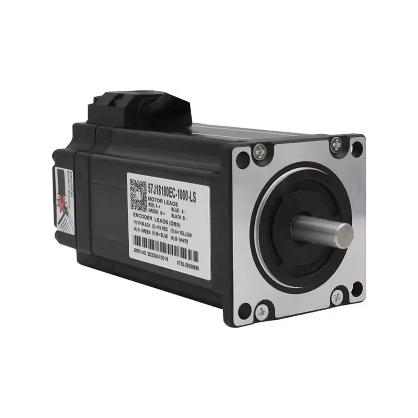 1 motor profesional Nema 23 profundo con codificador, 57J18100EC-1000-LS, bifásico, 4 A, 2,8 Nm