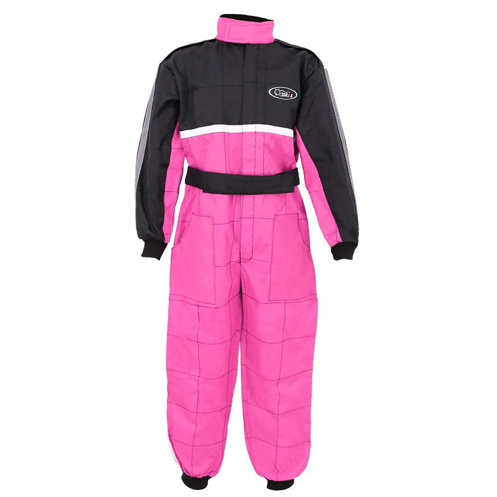 Zorax Rosa L (9-10 años) CUB Traje de motocross para niños - ATV Dirt Quad Bike Karting Ropa de moto