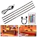Produktbild Fulighture LED Lichtleiste,2M USB LED Strip, Farbwechsel LED Leiste mit 24-Key Fernbedienung und Netzteil für TV Hintergrund, TV-Bildschirm, PC, Spiegel, MEHRWEG,4 Stück [Energieklasse A+]