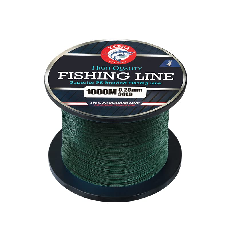 Zebra Fishing Superior Braided Fishing Line Abrasion Resistant Ultra