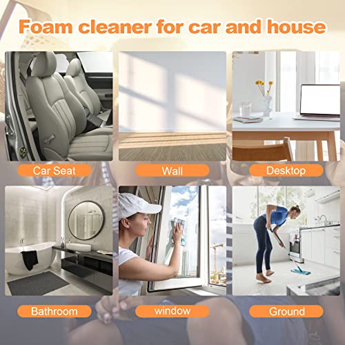 Fafaawff Multi Purpose Foam Cleaner For Car, Car Magic Foam Cleaner All Purpose, Removes Odors And Stains, Lemon Scent (2Pcs 100Ml) #TOP6