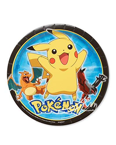 American Greetings Pokemon Paper Dinner Plates, 8-Count