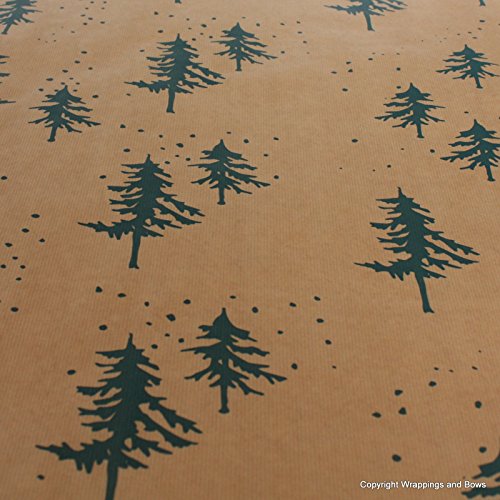 Carta regalo kraft naturale, marrone, motivo