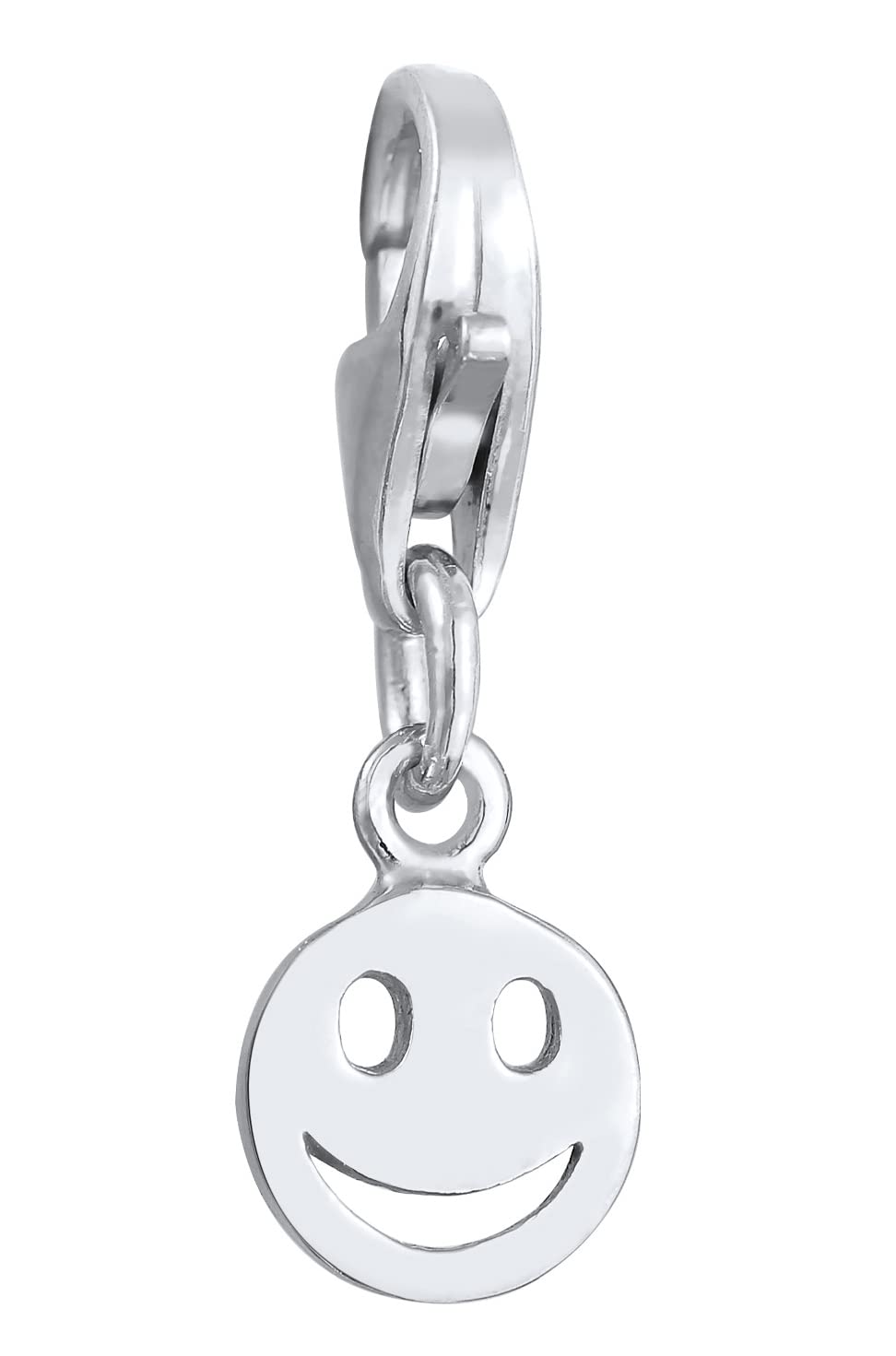 Breloque smiley en argent sterling 925 avec motif yeux étoilés pour bracelets Pandora, bracelets européens, oxyde de zirconium, Zircone cubique, Zircone cubique créé