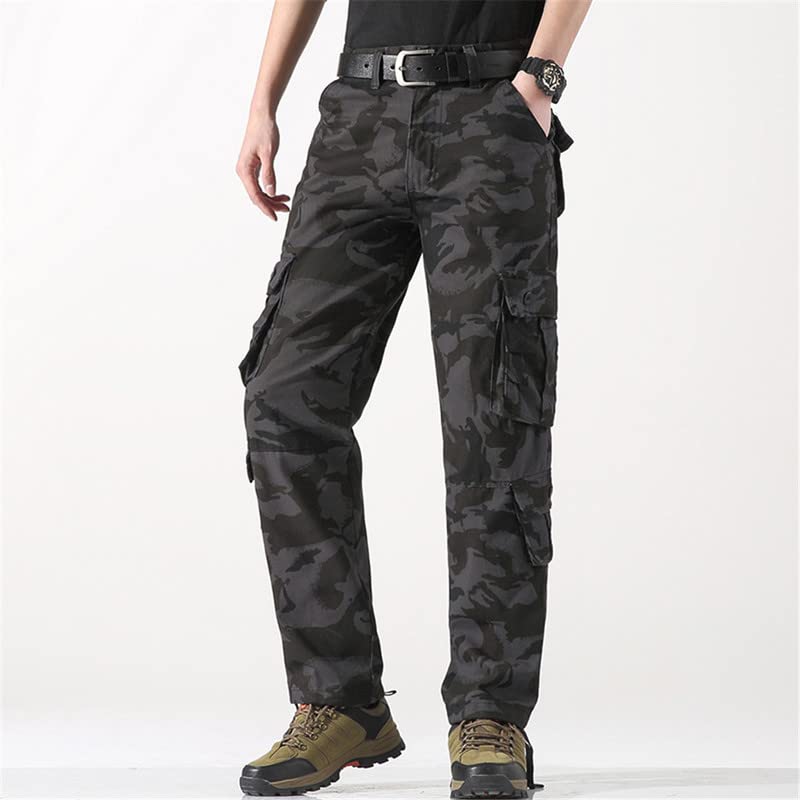 Shanghai Story Men's Work Pants Cargo Joggers Straight Tactical Pants Travel Casual Pants with Multi Pockets4