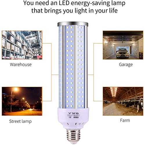 Éclairage de garage LED E27 40W avec plafonnier et ampoule de maïs 6000K