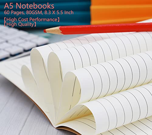Carnet de notes A5 ligné pour bureau et journal de voyage