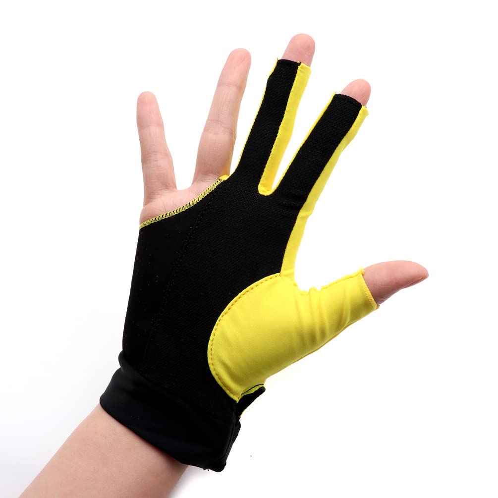 CUESOUL The Billiard Gloves Left/Right Bridge Hand - Suitable for Pool Game/Snooker/Carom Game, yellow - right - Image 4