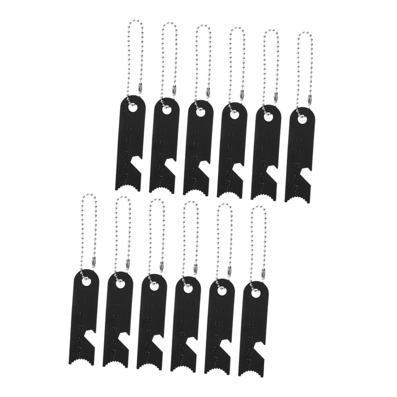 Abaodam 12pcs Flint Fire Starter Scraper Striker Set Durable Manganese Camping Tools Integrated Ruler for Outdoor Survival and Emergency Use Essential for Campfires and Adventures