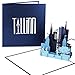 Produktbild Grußkarte Tallinn  Weltkulturerbe Estland - 3D Pop Up Karte Estonia - Städtekarte als Souvenir, Geschenk, Einladungskarte & Reisegutschein zum City Trip nach Tallinn & Estland Urlaub