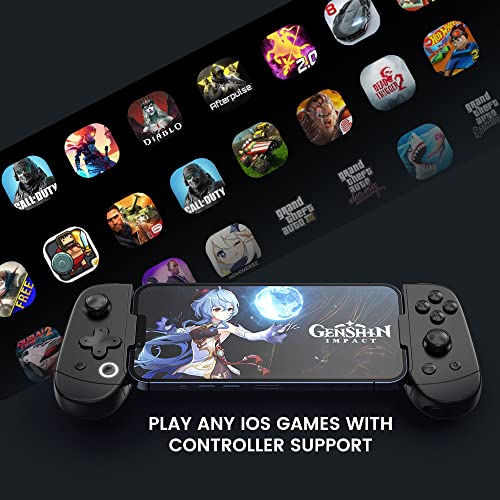 leadjoy M1B Controlador de jogos móvel para iPhone, Controle de jogos para celular com carregamento