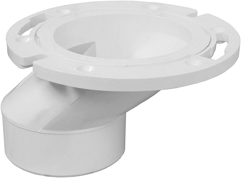 Buy PlumBest C54402R 3 4Inch PVC Offset Closet Flange with Plastic