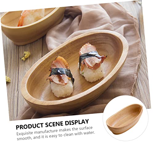 Plato decorativo con forma de barco para sushi miniatura 4