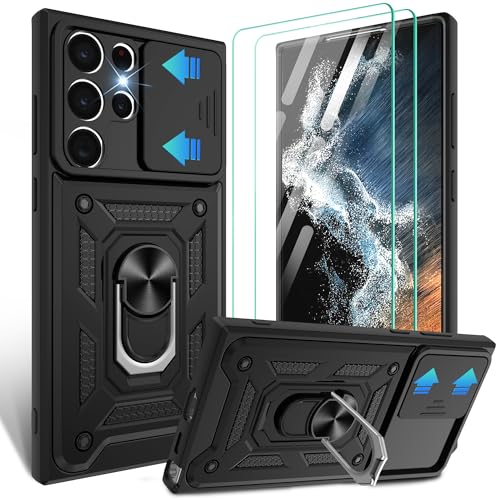 Coque Samsung S22 Ultra anti-rayure protège objectif photo coulissant