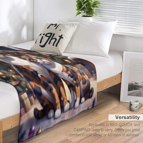 Couverture plaid chat contre le froid rideau doux pour canapé - 7