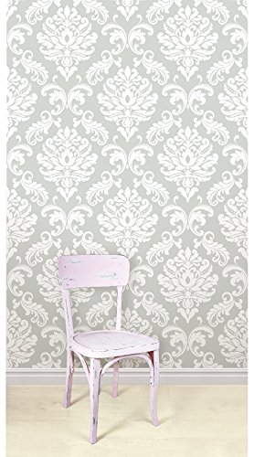 Nuwallpaper Nus1935 Ariel Peel & Stick Wallpaper, Grey #TOP1