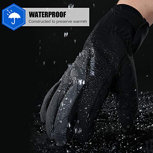 Luvas, Romacci Luvas de inverno Luvas à prova d'água à prova de vento Luvas de snowboard quente Luv