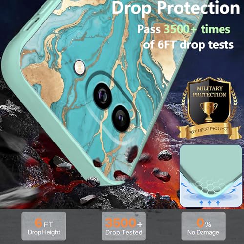 Coque Google Pixel 9a anti-glisse avec dragonne de sécurité marbre