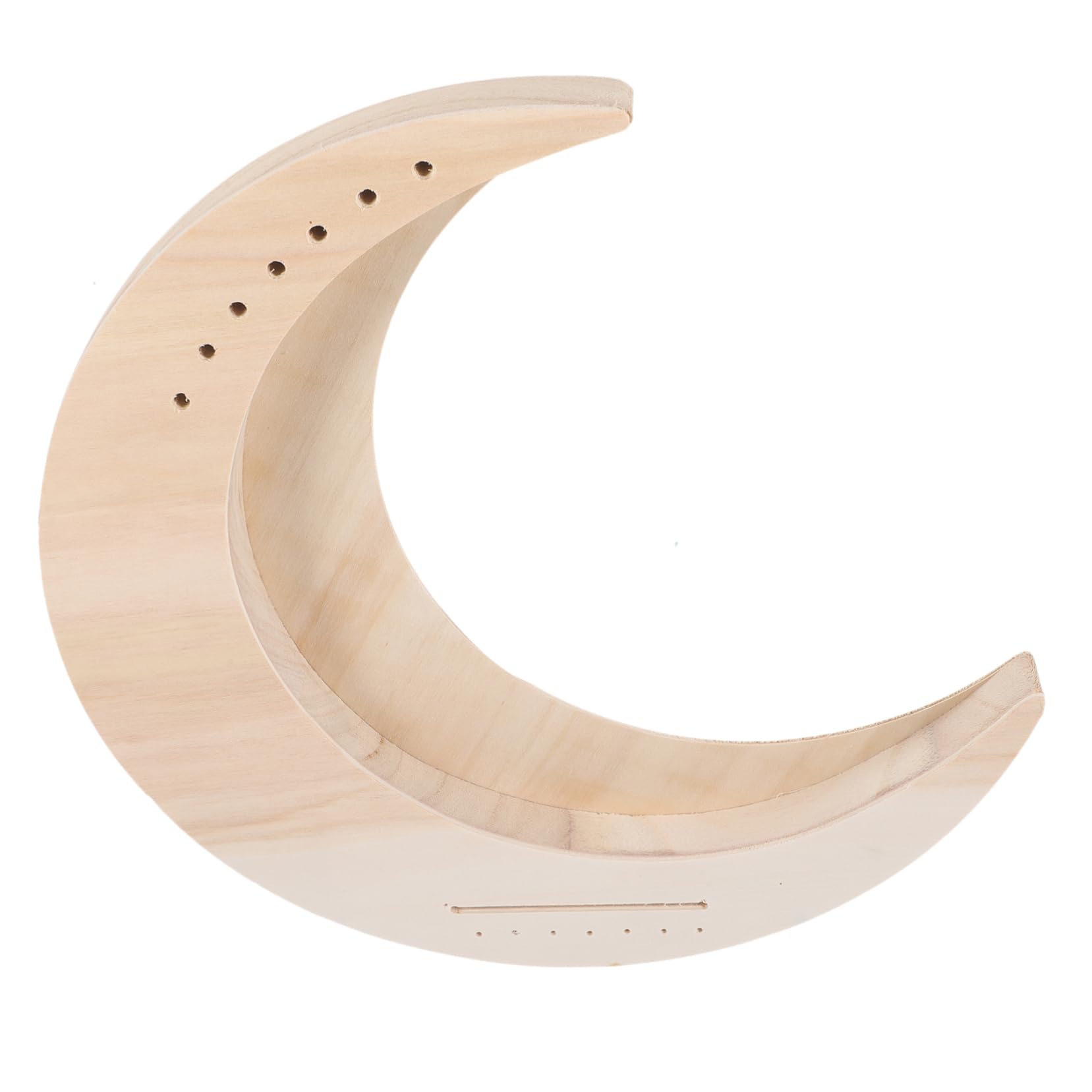 Totority Wooden Harp 7-string Music Instrument for Adults Beginner's Harp Portable Handmade Moon Shape