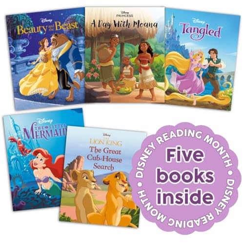 Disney Reading Collection: Five storybooks featuring The Little Mermaid, Beauty and the Beast and more to celebrate Disney Reading Month!