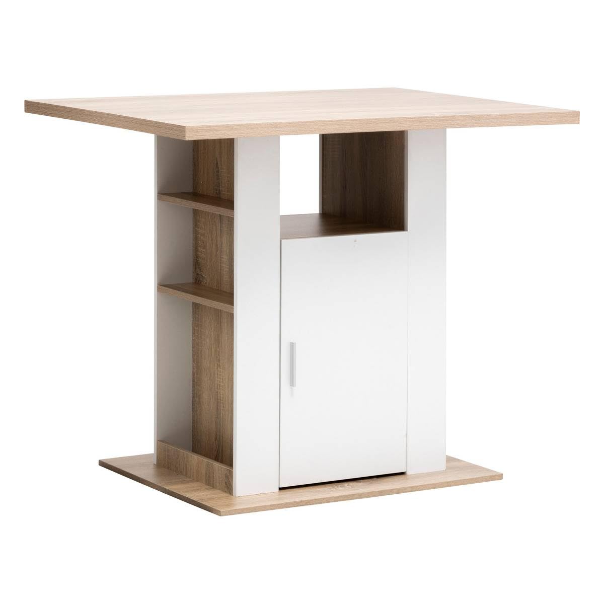 5five - Isla de Cocina Blanca Efecto Madera Natural 90x110cm