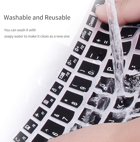 Image of OJOS Keyboard Cover for Lenovo Thinkpad E15, L15, T15, P15, P52, P72, P53, P73, T15 Plus - Black