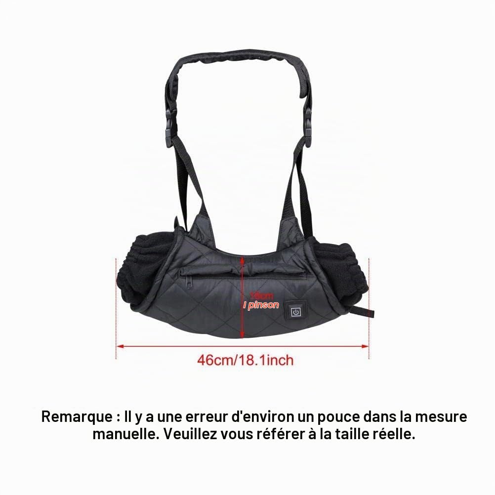 MAICOLA Manchon Chauffant pour Les Mains, Sac Chauffant électrique pour Les Mains, Gants de Camping à 3 Vitesses, adapté pour la Chasse en Plein air, la randonnée, Le Camping sur la Neige