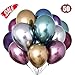 Produktbild O-Kinee Glänzende Metallic-Luftballons für Geburtstage, Hochzeiten, Babypartys und Weihnachtsdekorationen Packung mit 50 Stück (Farbe)