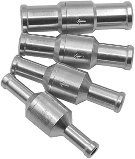 One Way Check Valve Fuel Non Return Petrol Aluminium Alloy for Car Automobile Helicopters Ships Motorcycles(8mm,1pcs)
