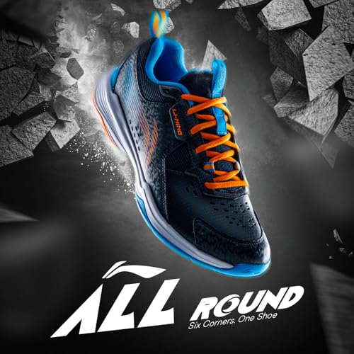 Image of Li-Ning All Round Non Marking Badminton Shoes | All Indoor Sports | Lightweight, Breathable, Grippy & Durable | High Rebound Cushioning | Stable Heel Support