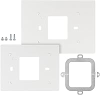 Vista 1 de ANTOBLE THP2400A1027W - Placa trasera de placa de pared para termostato, color blanco, compatible con termostato Honeywell